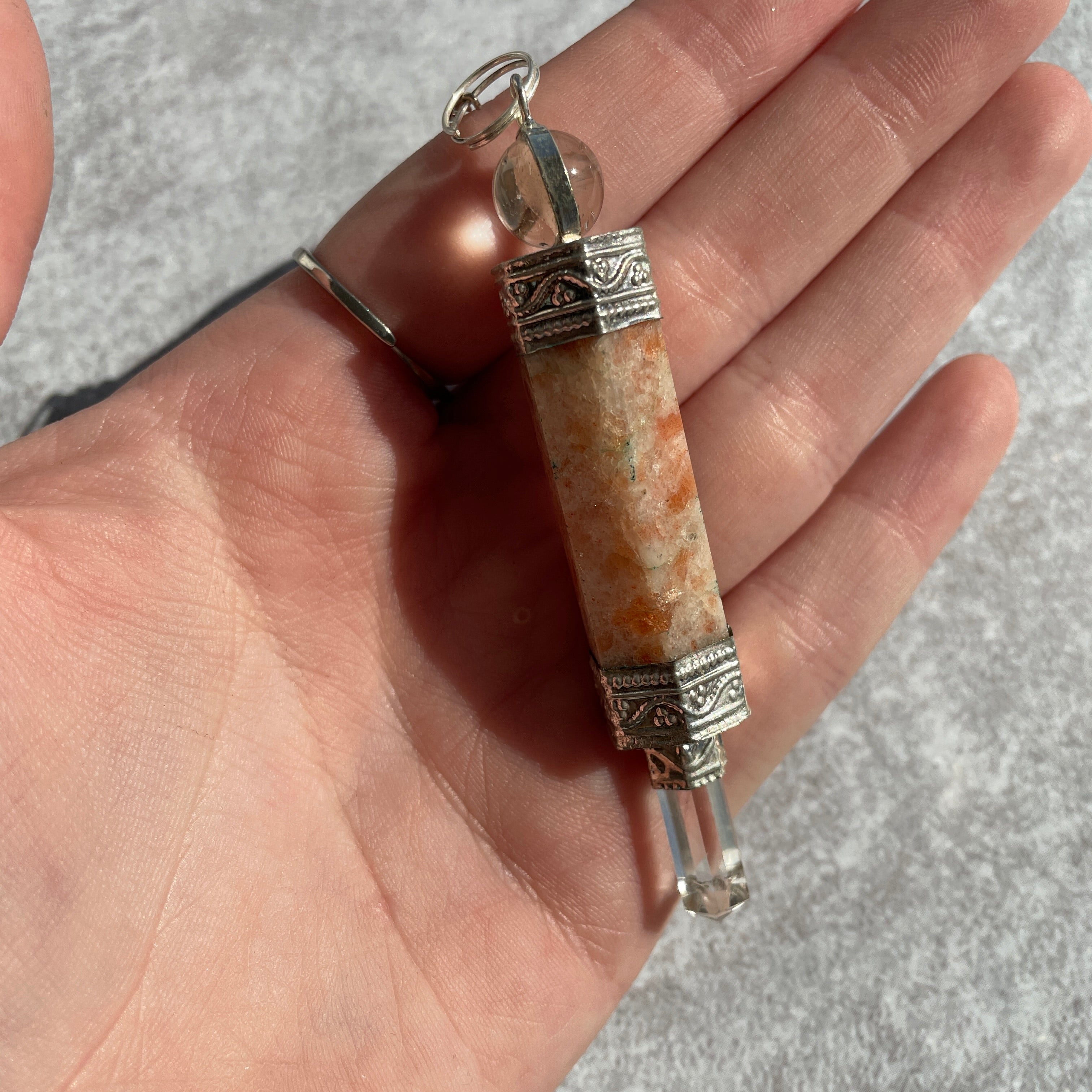 Sunstone Wand Pendulum Sunstone Wand Pendulum